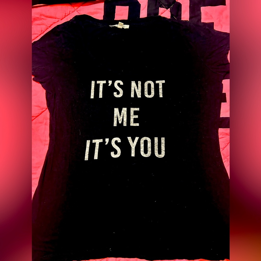 Express -Women's Black Graphic Tee